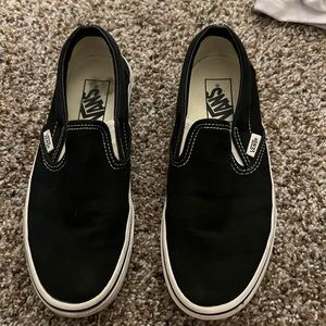 Black slip on vans